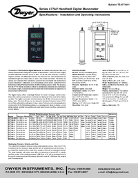 Thumbnail of document Manual - 477-1T-AV Air Velocity Kits